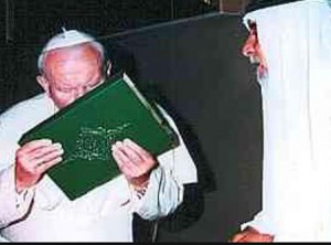 pope kissing koran