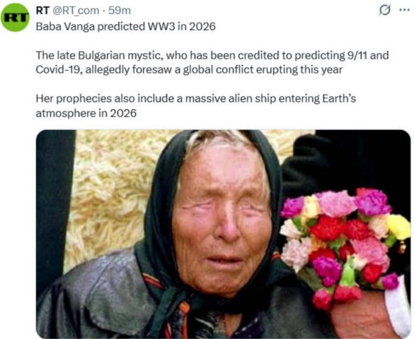 BABA VANGA (WW3 and Spaceship in the Sky)